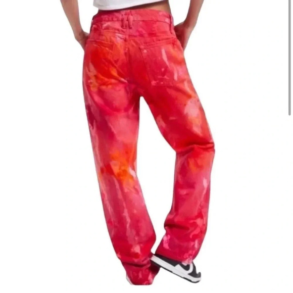 NWT Good American Jeans PRENTIS BURRELL Tie Dye Painted 90’s High Waist Sz 10/30 - Picture 2 of 13